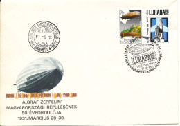 Hungary Cover A. Graff Zeppelin LURABA 1981 Single Franked And Nice Cachet - Cartas & Documentos