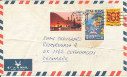 Hong Kong Air Mail Cover Sent To Denmark 23-9-1983 Topic Stamps  Folded Cover - Cartas & Documentos