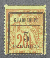 GUADELOUPE - N° 3 B   - Neuf  Sans Gomme  (*)   - TTB - Variété - Sonstige & Ohne Zuordnung