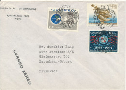 Colombia Cover Sent Air Mail To Denmark 25-5-1966 Topic Stamps - Colombia