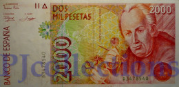 SPAIN 2000 PESETAS 1992 PICK 162 XF+ - [ 4] 1975-…: Juan Carlos I.