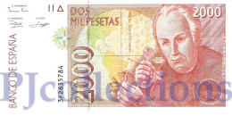 SPAIN 2000 PESETAS 1992 PICK 164 AUNC - [ 4] 1975-… : Juan Carlos I