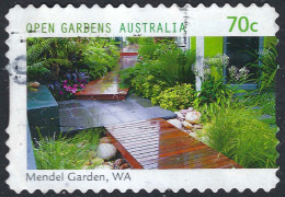 AUSTRALIA 2014 QEII 70c Multicoloured, Open Gardens-Mendal Garden WA Self Adhesive Stamps FU - Usados