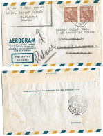 Sweden  1951  Aerogram Sent To  From Bottnaryd To Jungfrauloc - Poste Restante And Retur - Briefe U. Dokumente