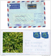 2 X Lettera - Cover - Briefe - Germania - Germany - Deutsche - Europa CEPT + Air Mail - 1981-1990