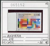 Andorra 2006 - Andorre Francaise 2006 - Michel  648 - ** Mnh Neuf Postfris - Nuevos