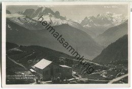 Col De La Gueulaz - Le Restaurant - Aiguilles Vertes - Le Mt. Blanc - Foto-Ansichtskarte - Finhaut