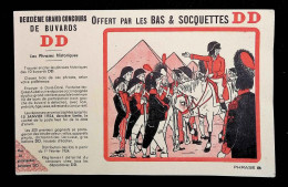 Buvard, Deuxième Grand Concours De Buvards DD, Bas & Socquettes, 1954, Napoléon, Frais Fr 1.95 E - Autres & Non Classés