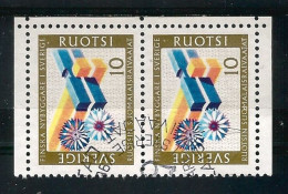 Sweden 1967 Finnish Community Pair From Booklet  Y.T. 570 (0) - Usati