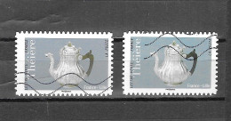 VARIETEE DE COULEUR AUTOADHESIF N° 1628 ( Gris Bleu/bleu )  OBLITERE - Used Stamps