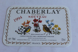 CHABERLAY 1994 OISEAUX FLEURS Eleve Et Mis En Bouteolle Par PATRIARCHE 21200- 750ML  12e - Other & Unclassified