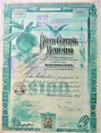 S.A. Banco Central Mexicano - Una Accion  (1905) - DECO ! - Banca & Assicurazione