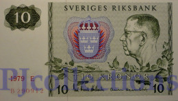 SWEDEN 10 KRONOR 1979 PICK 52d UNC - Suecia