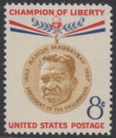 !a! USA Sc# 1096 MNH SINGLE (a1) - Ramon Magsaysay - Unused Stamps
