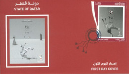 QATAR  - 2022 - FDC  OF FIFA WORLD CUP, QATAR 2022 STAMP . - Qatar