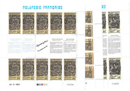 Polynésie N° F 347/49**feuillet Complet Neuf Sans Charnière - Postzegelboekjes