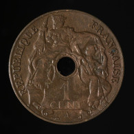  Indochine / Indochina, , 1 Centième / 1 Cent, 1922, Paris, Bronze, TTB (EF),
KM#12.1, Lec.85 - Indocina Francese