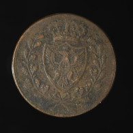 Scarce / Assez Rare Italie / Italy, Charles Felix, 5 Centesimi, 1826, Turin, Cuivre (Copper), TB+ (VF),
KM#127.1 - Piemonte-Sardinië- Italiaanse Savoie