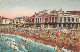 CPA BIARRITZ ***PEU COURANTE*** COULEUR - LE CASINO ET LA GRANDE PLAGE - Biarritz