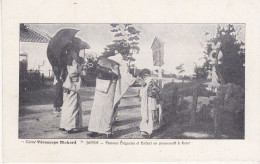 Japon Femmes élégantes Et Enfant En Promenade à Kobe Cliché Véracospe Richard - Kobe