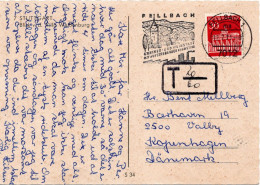 74929 - Bund - 1971 - 30Pfg Brandenburger Tor EF A AnsKte FELLBACH - ... -> Daenemark, M Dt Nachportostpl - Cartas & Documentos