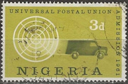 NIGERIA 1961 Admission Into UPU - 3d. Globe And Mail Van FU - Nigeria (1961-...)