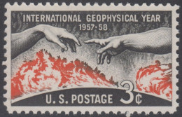 !a! USA Sc# 1107 MNH SINGLE (a2) - Geophysical Year - Unused Stamps