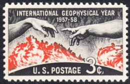 !a! USA Sc# 1107 MNH SINGLE (a3) - Geophysical Year - Unused Stamps