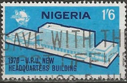 NIGERIA 1970 New UPU Headquarters Building - 1s.6d. - Blue And Indigo AVU - Nigeria (1961-...)