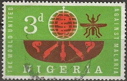 NIGERIA 1962 Malaria Eradication - 3d. - Malaria Eradication Emblem And Parasites FU - Nigeria (1961-...)