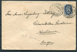 1919 Finland K.P.X.P. No 3 Railway TPO Cover - Holmenkollen Tuberculosis Sanatorium, Kristiania Norway Hotel - Storia Postale