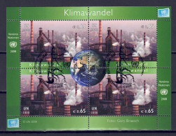 UNO Wien 2008 - Klimawandel, Block 23 (Nr. 555 - 558), Gestempelt / Used - Used Stamps