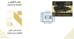 QATAR  - 2022-  FDC OF FIFA WORLD CUP - QATAR 2022 OPENING CEREMONY STAMP. - Qatar