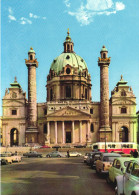 VIENNA, CHURCH, ARCHITECTURE, BUS, CARS, AUSTRIA, POSTCARD - Wien Mitte