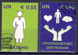 UNO Wien 2008 - Menschenrechte, Nr. 543 - 544, Gestempelt / Used - Gebruikt