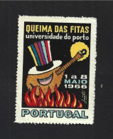 Vignette Of Queima Das Fitas At University Of Porto 1966. Guitar. Hat.Vinheta Da Queima Das Fitas Da Universidade Do Por - Ortsausgaben