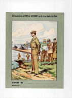 Protège Cahier Général De LATTRE De TASSIGNY Sur La Rive Droite Du Rhin TB 3 Scans - Copertine Di Libri