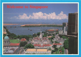 SINGAPOUR - Welcome To Singapore - Scenic View Of Old And New Buildings - Carte Postale - Singapour