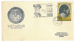 COV 59 - 1554 Mihai VITEAZUL, Alba-Iulia, Romania - Cover - Used - 1975 - Lettres & Documents