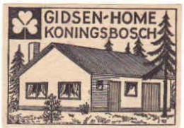 Dutch Matchbox Label, KONINGSBOSCH - Limburg, GIDSEN - Home, Holland Netherlands - Boites D'allumettes - Etiquettes