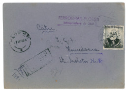 CIP 12 - 219-a Ploiesti, REGISTERED Cover - 1954 - Briefe U. Dokumente
