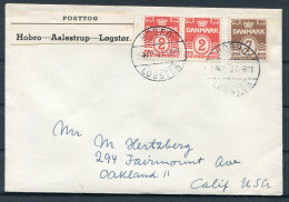 1950 Denmark Posttog Railway Cover Hobro / Logstor - Covers & Documents