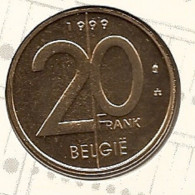 20 Frank 1999 Vlaams * Uit Muntenset * FDC - 1 Frank