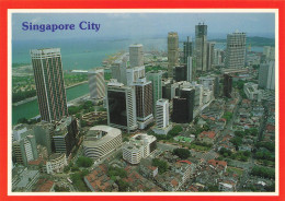 SINGAPOUR - Singapore City - Singapore's Commercial And Financial Hub In The Harbour City Area  - Carte Postale - Singapore