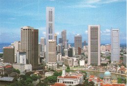 SINGAPOUR - A Banking Area And The Singapore River Singapore  - Carte Postale - Singapour