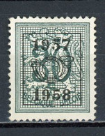 BELGIQUE:  1957-1958 PREO N° Yvert 337 (*) - Typo Precancels 1951-80 (Figure On Lion)