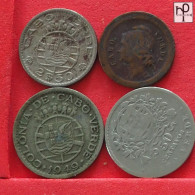 CAPE VERDE  - LOT - 4 COINS - 2 SCANS  - (Nº58118) - Lots & Kiloware - Coins