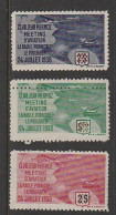 Lot De 3 Vignettes Club Jean Mermoz Meeting D'aviation La Baule Pornichet Le Pouliguen 1938 - Aviación