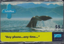 Neuseeland - Prepaid - Talk Plus - Clear - Kaikoura - Whale - Wal ( Mint Blister)  $5 - Nueva Zelanda