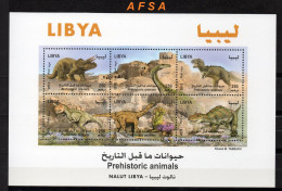 LIBYA 2013- Dinosaurs (Mini Sheet) // LIBYE 2013- Dinosaures (bloc Feuillet ) - Vor- Und Frühgeschichte